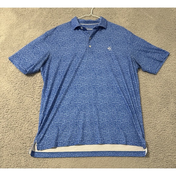 johnnie-O Other - Johnnie O Short Sleeve All Over Print‎ Floral Golf Polo Shirt Size Large